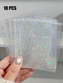 1 PC A8 Three Hole Cartoon Strawberry One Palace Grid Loose Leaf Album Girl 3-Inch Star Chasing Small Card Storage Album Photography Lide Card Album - Multicolor - View 8