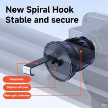 1pc Aluminum Alloy Gravity Car Phone Holder, Air Vent Mount Universal Car Phone Stand - Air Outlet - View 5