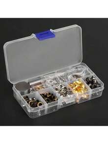 EstiloOjal ojales conjunto arandelas sujetador para ropa de artesanía de cuero Accesorios de costura con 3 piezas de trabajo hecho a mano conjunto de herramientas(3mm*420)Versión mejorada - 4 mm x 220 - Ver 9