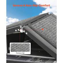 Dog Ramp For Cars, 63" L X 17" W, Folding Pet Ramps For Medium & Large Dogs Up To 250lbs, Pet Stair Ramp With Non-Slip Felt Rug Surface, Portable Outdoor Dog Car Ramps For SUV & Truck - 63*17inch Felt Cloth - View 3