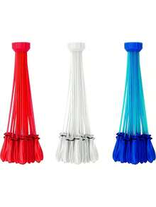 EstiloTendenciaBunch O Balloons - Globos De Agua De Llenado RáPido, Color Rojo, Blanco Y Azul, Paquete De 6 (100 Globos) (Exclusivo De )Calidad PremiumVersióN Mejorada - Rojo, blanco, azul - Ver 3