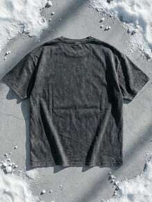 IllumiNations Fireworks Graphic Tee Acid Washed Shirt Unisex Couple Matching Group Trip Gear We Go On Text Blow It Up Slogan Retro Nighttime Spectacular Epcot World Shirt Vintage 90s Aesthetic Cotton Graphic Tees Men Oversized T Shirt Summer Clothes Men Winter Clothes - 黑色 - 查看 3