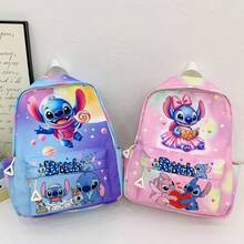 Ba lô Stitch Unicorn Rainbow - Ba lô màu hồng và tím dễ thương dùng hàng ngày, phù hợp cho trường học và du lịch - Ba lô hình nhân vật Lilo & Stitch đáng yêu, dung tích lớn với túi bên hông - Món quà độc đáo dành cho người hâm mộ và học sinh - Nhiều màu - Xem 4