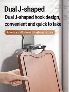 3pcs Self-Adhesive Bear Shaped Hooks, No Drilling Required, Waterproof And Oil-Proof, Suitable For Hanging Pots, Spoons, Pot Lids, Bathroom Towel Racks, Closet Organizers, Kitchen Utensil Racks, And Other Kitchen Tools