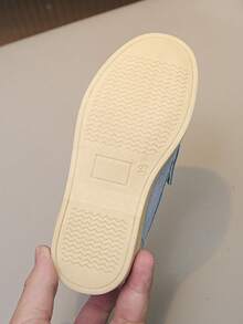 1 Pair Casual Slip-On Loafers For Kids, Breathable Non-Slip Flat Shoes Suitable For Spring & Autumn, Runs Small - Baby Blue - View 9