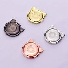 Soporte de anillo para dedo giratorio 360 grados con diseño de dibujos animados, soporte universal de agarre de anillo para dedo, soporte de escritorio para smartphone, tableta, anti-caída y anti-pérdida - Multicolor - Ver 3