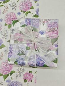 10/20/40张粉色绣球花图案薄纸 - 20x14英寸蜡纸礼品包装纸，适用于婚礼、情人节、生日、花束、派对礼物、婚礼文具、装饰纸，质地光滑 - 彩色 - 查看 9