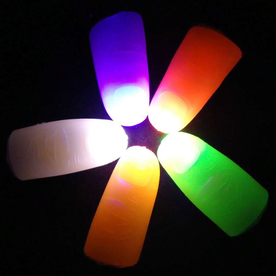 LED Magic Finger Lights, Magic Tricks, Thumb Lights, Pranks Toys, Luminous Magic Fingers, Fake Fingers, Magic Show, Party Supplies, Magic Props, Decorations