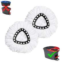 2 Pack Mop Replacement Heads For O-Ceda EasyWrin Spin Mop, Microfiber Spin Mop Refills, Easy Cleaning Mop Head Replacement - 彩色 - 查看 6