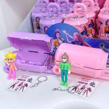 1pc K-Pop Girl Group Luggage Tag Blind Box Model Keychain Decoration, Suitable For K-Pop Fans, Holiday & Birthday Gifts - Multicolor - View 3
