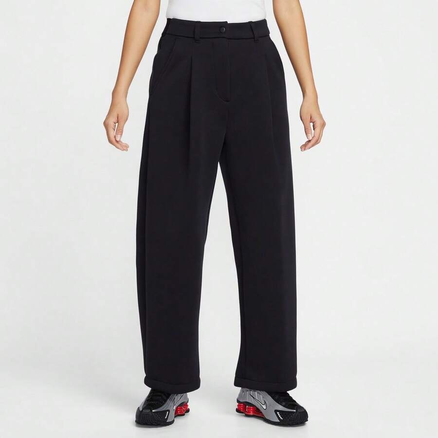 Nike Women's AS W NSW PREGAME FLC TROUSER Woven Pants IF0322-010 - Black - View 1