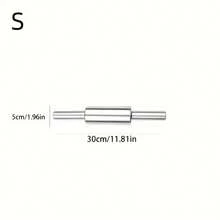 1pc Thick Rolling Pin With Non-Slip Handle - Heavy Duty Durable Rolling Pin | Suitable For Pizza, Cookies, Pastries And Pasta | Easy To Clean, Essential For Home Baking, Great Christmas And Halloween Gift