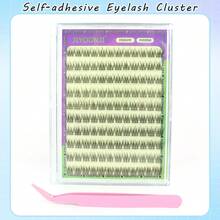 120-Cluster False Eyelashes, Eyelash Clusters, Home DIY, Natural, Long, Glue-Free, Includes Adhesive Strip, Pincers Included, Easy To Use, Soft, Eyelash Length 11-12mm, Simulation, Natural Makeup, Suitable For Daily Use - CC - View 7