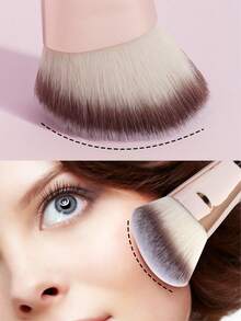 MAANGE 5Pcs Professional Facial Double-Ended Makeup Brush Set,Bevel&Taper Foundation Brush Contour Brush Blush Brush Powder Brush Eyeshadow Brush Concealer Brush Highlight Brush Smudge Brush,Makeup Tools With Soft Fiber For Easy To Carrying,Set For Travel,Gift For Women&Girls ﻿