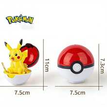 2nd Generation Pokemon Transformation Pokeball; Pikachu Toy Model; Toys; Action Figures; Display Items; Squirtle - Multicolor - View 5