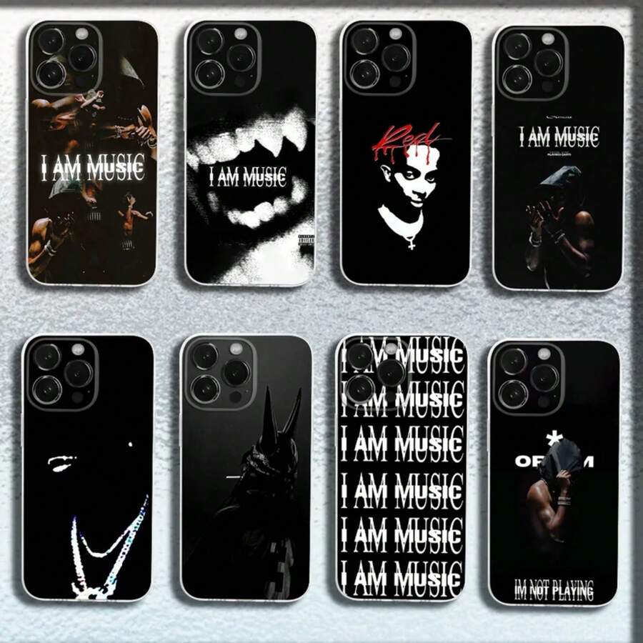 Funda de teléfono I AM MUSIC P- Carti para iPhone 17 16 15 14 13 12 11 Ais/Pro/Max/Plus, cubierta suave transparente - z7 - Ver 1