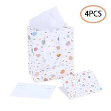 （1/2/4 包 - 9 英寸）中号礼品袋，礼品袋用薄纸，含卡片和自粘信封 - 可重复使用，适用于生日、母亲节、婚礼、婴儿派对和任何场合。 - 彩色 - 查看 14
