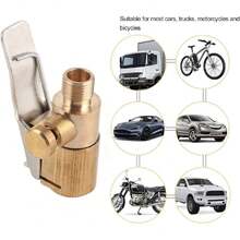 Mandril para inflar Llantas, Conveniente Conector de válvula de llanta Brillante Prctical Duradero para inflar Llantas,37121431 - Multicolor - Ver 2