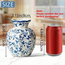 Home Decor Small Blue And White Ceramic Vase 6 Inch Vintage Chinoiserie Flower Vase Decorative Antique Vases For Home Decor Rustic Porcelain Vase Farmhouse Shelf Table Centerpieces Decor - Vaseu02 - 查看 3