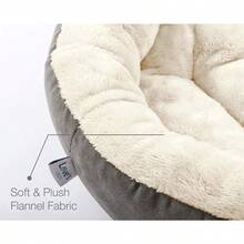 Love's cabin Round Donut Cat and Dog Cushion Bed 20in Pet Bed For Cats or Small Dogs Anti-Slip and Water-Resistant Bottom Super Soft Durable Fabric Pet Supplies Machine Washable Luxury Cat and Dog Bed - Rosquilla - Ver 4