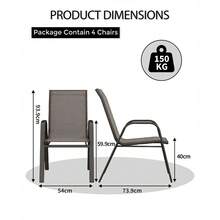 Picnic Folding Table And Chairs - màu nâu - Xem 3