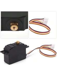 EstiloKeenso Piezas de Actualización de Servo de Coche RC, Accesorio de Repuesto de Servo de Engranaje de Plástico Duradero, Diseño Optimizado para Mejor Rendimiento, Apto para 12428/12427 1/12 RC Car, Montaje Fácil, Resistente y Duradero, Ideal para Competidores RC, Coleccionistas y Usuarios Diarios de Modelos RCVersión mejorada - 1 - Ver 10