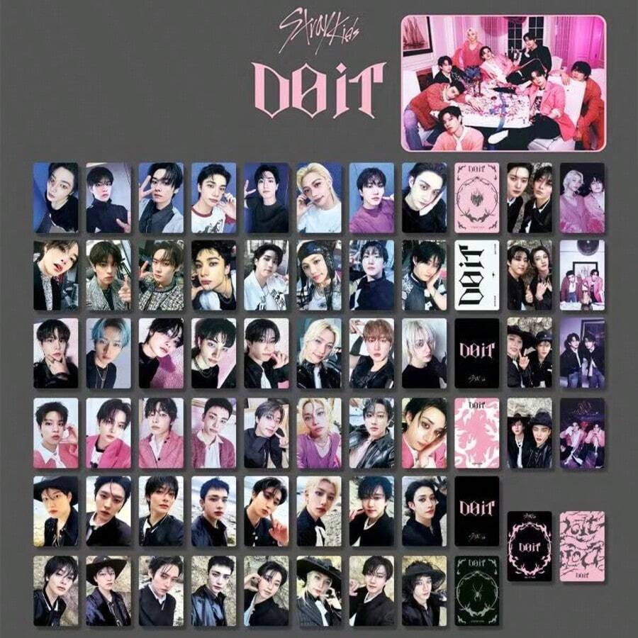 2025 "DO IT" Personliga fotokort för nya albummedlemmar – Högupplöst K-Pop minikortset, Perfekt julklapp, födelsedagspresent, Le E Know, Chang Bin, Fe Lix, Seung Min, I.N, Hyun Jin, - Multifärgad - Visa 1