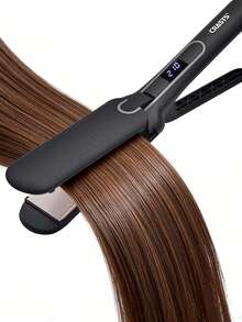 CRASTS One-Click Switch Hair Straightener, Fast Heating Flat Iron & Curling Iron 2-In-1 Quick Styling Hair Tool