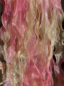 1 pezzo Accessori in tulle iridescente sfumato, 3 misure, fiocco in tulle con onde arricciate, nastro in tulle a forma di coda di pesce - Multicolore - Visualizzare 9