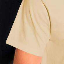 camiseta estampada 100% algodao premium cores vibrantes que nao desbotam tecido leve e respiravel - Bege - Visão 3