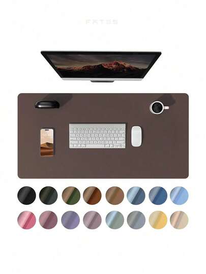 圣诞装饰皮革桌垫，鼠标垫，防滑桌面保护垫，皮革桌面吸墨垫，电脑桌垫，防水桌垫，适用于办公室和家居装饰