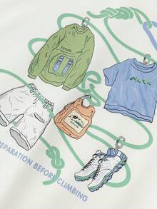 Áo nỉ cổ tròn unisex dành cho bé gái tuổi teen, chất liệu cotton mềm mại, món đồ thiết yếu ấm áp hàng ngày. - Trắng đục - Xem 5