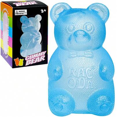 1/2/12pcs Gummy Bear Squeeze Toys - Sensory Stress Relief Toys, Jelly-Filled, Squeeze Toys, Stress Relief Toys, Birthday Gifts, Gift Bag Fillers, Assorted Styles And Colors