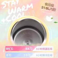 Contigo Stainless Steel Vacuum Insulated Water Bottle, Lockable Lid, Suitable For Children Going To School, Cute Design For Women - Cute Pet Space Station - View 5