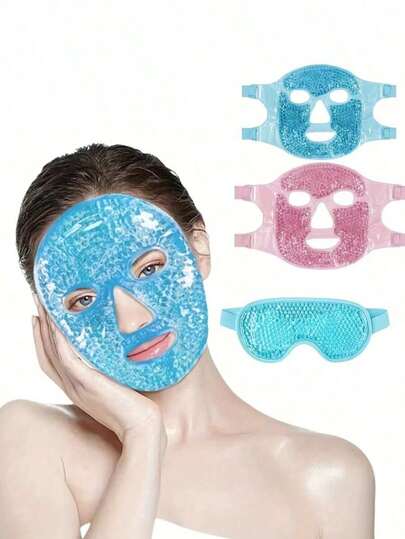 Pack Face, Cold Compress, Face Band, Face, Hot & Cold Compress Eyes, Gel Pack, Stick, Cold Pack, Hot & Cold Compress Shoulder & Neck Gel Cooling & Eye Set, Eye Cooling Pack, Reusable Cold Eye, Relieves Fatigue, Home & Spa Soothing Gel Bead & Eye Masks - Fragrance And Alcohol, Suitable All Skin Types