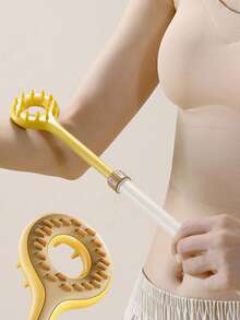 1pc Dual-Sided Extendable Back Scratcher, Multi-Functional Back Scratching Tool, Long Handle Home Itch Scratcher, Household Essential - Multicolor - View 9