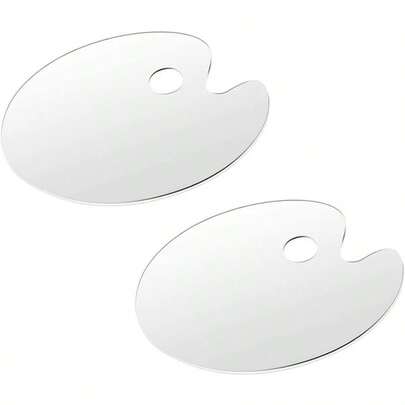 Acryl-Malpalette & Fixierplatte Set – Kunstbedarf für Maler, 2-teiliges Set mit leicht zu reinigender Palette und stabilen Fixierplatten