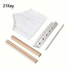 OUMINGYQ Kalimba Keys DIY Accessories 17/21 Tone Thumb Piano Universal Replacement Keys - Multicolor - View 1