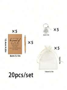 4/12/20 件套，团队礼品，员工感谢礼品，圆珠笔和口袋励志笔记本，附赠励志钥匙扣和手提袋，办公礼品，适合员工、志愿者、护士、教师、同事，团队建设退休礼品（4 件套 = 1 支圆珠笔 + 1 本口袋励志笔记本 + 1 个励志钥匙扣 + 1 个手提袋），成人圣诞礼物，个性化礼品，秘密圣诞老人礼物 - 彩色 - 查看 12