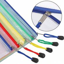 Waterproof PVC Document Wallets Files Folder Zip Lock Bags Pouch Office A4 - Multicolor - View 3