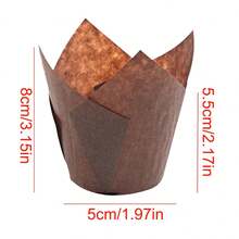 LIFETALK 200PCS Tulip Paper Baking Cups Dessert Cup Set - Multicolor - View 4