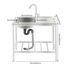 Eatssode Fregaderos de cocina - Plateado - Ver 4