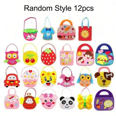 DIY Sewing Kit, Handbag Craft, Safety Pins And Fasteners, No Power Required, Suitable For Christmas, Creative Expression, And Fine Motor Skill Development