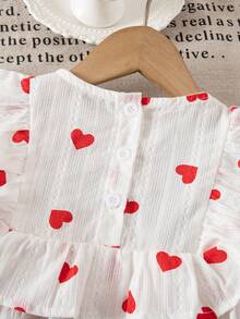 女童纯棉蝴蝶印花宽松长袖连衣裙，百搭休闲外套及派对礼服，适合幼儿，春秋季 - 白色 - 查看 4