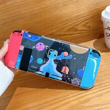 1套太空主题游戏机保护壳，适用于Switch OLED/ - 透明海洋元素 - 查看 4