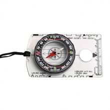 1pc Waterproof Compass With Scale, Colorful Map Scale, Durable Acrylic, Suitable For Outdoor Camping, Hiking, Measuring, Map Scale - Multicolor - View 7