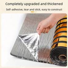 ucdfi 1卷加厚3D泡沫墙板，自粘亮面网格墙贴，家居装饰壁纸，卧室墙面装饰壁纸，客厅和卧室电视背景墙装饰壁纸 - 閃亮色 - 查看 5