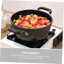 26CM Non-Stick Soup Pot Maifanite Soup Pot Handle Small Saucepan For Cooking Pan - Black - View 8