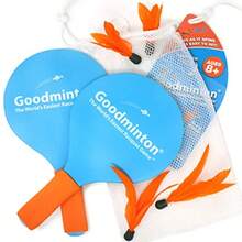 VIAHART Goodminton Raquetas de Bádminton Divertido Juego de Bádminton para Interiores y Exteriores para niños niñas y personas de todas las edades. - como en la foto - Ver 1