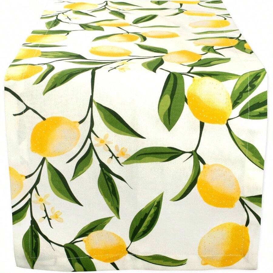 FIAN DII Mantel para Cena de Fiesta Lemon Bliss 14x72 1 1 - 182,9 x 35,6 cm (rectangular) - Ver 1